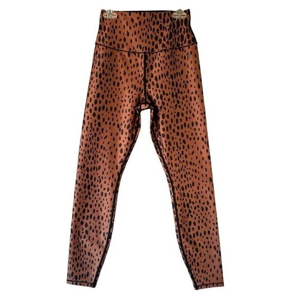 Good American Double Fact Core Power Cheetah Leggings High Waist Size 1 S Animal - Picture 3 of 12